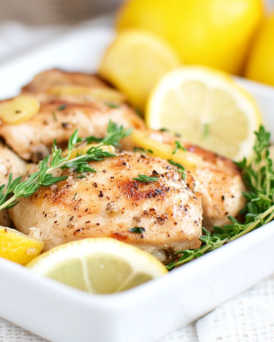 Slow Cooker Lemon Pepper Chicken