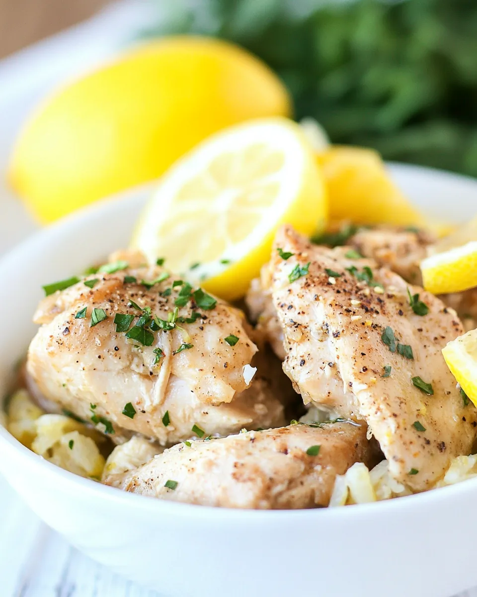 Slow Cooker Lemon Pepper Chicken