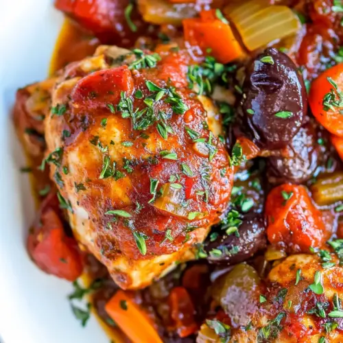 Slow Cooker Mediterranean Chicken