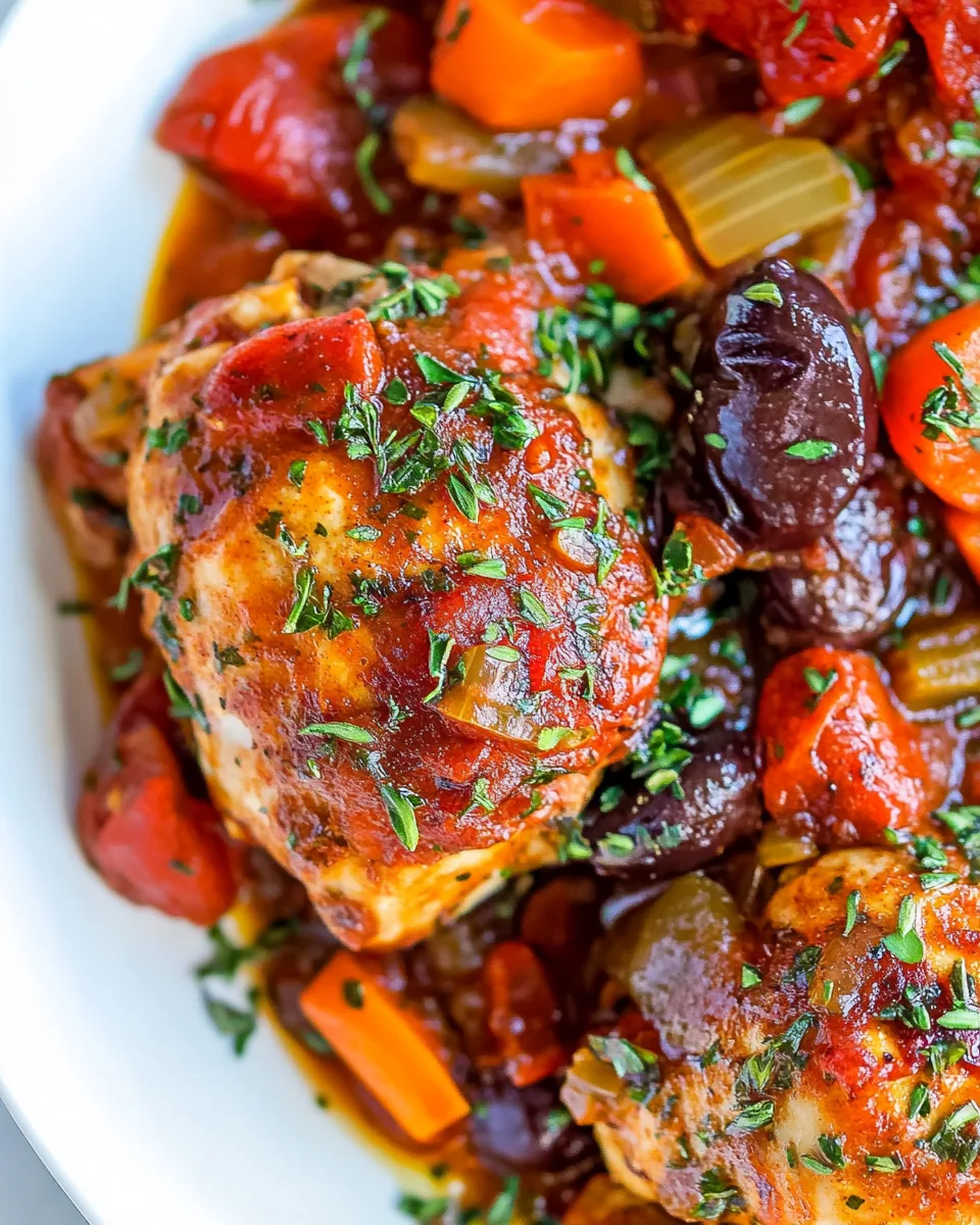 Slow Cooker Mediterranean Chicken