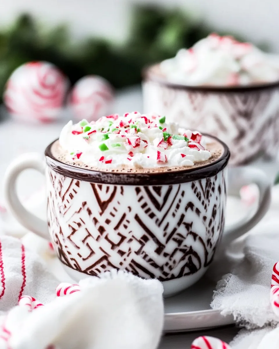 Slow Cooker Peppermint Hot Chocolate