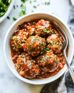 Slow Cooker Porcupine Meatballs