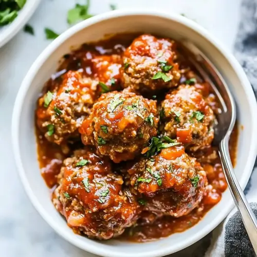 Slow Cooker Porcupine Meatballs