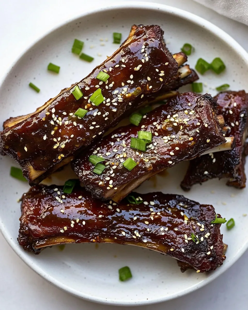 Slow Cooker Sesame Ginger Ribs