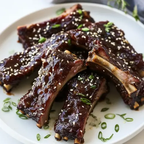 Slow Cooker Sesame Ginger Ribs