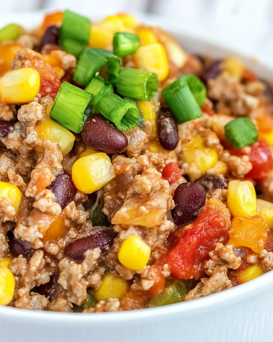 Slow Cooker Taco Casserole