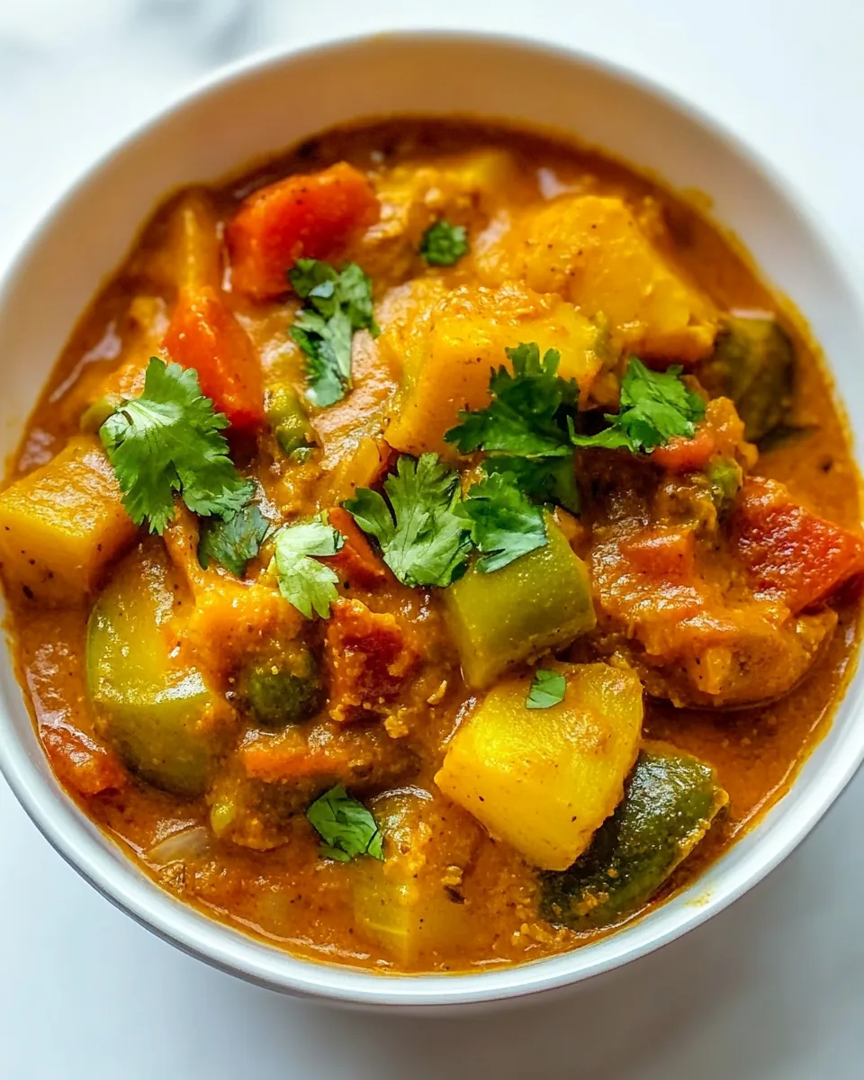 Slow Cooker Vegetable Curry