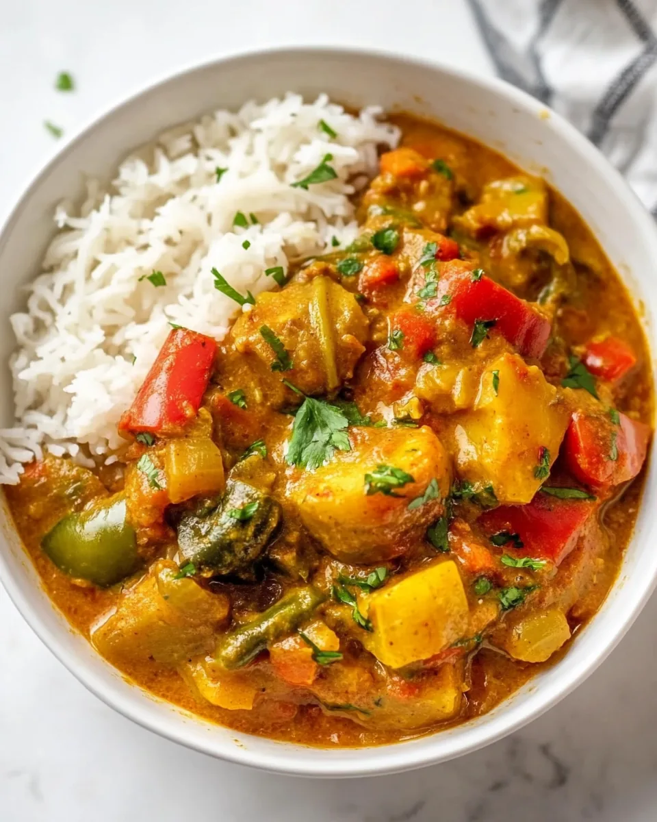 Slow Cooker Vegetable Curry