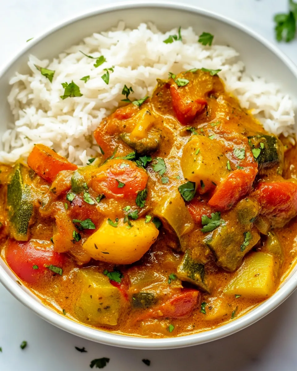 Slow Cooker Vegetable Curry
