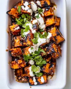 Slow Roasted Chili Crisp Sweet Potatoes