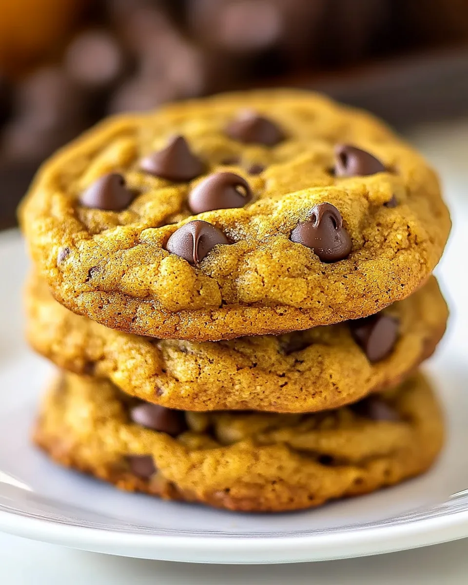 Chocolate Chip Pumpkin Cookies