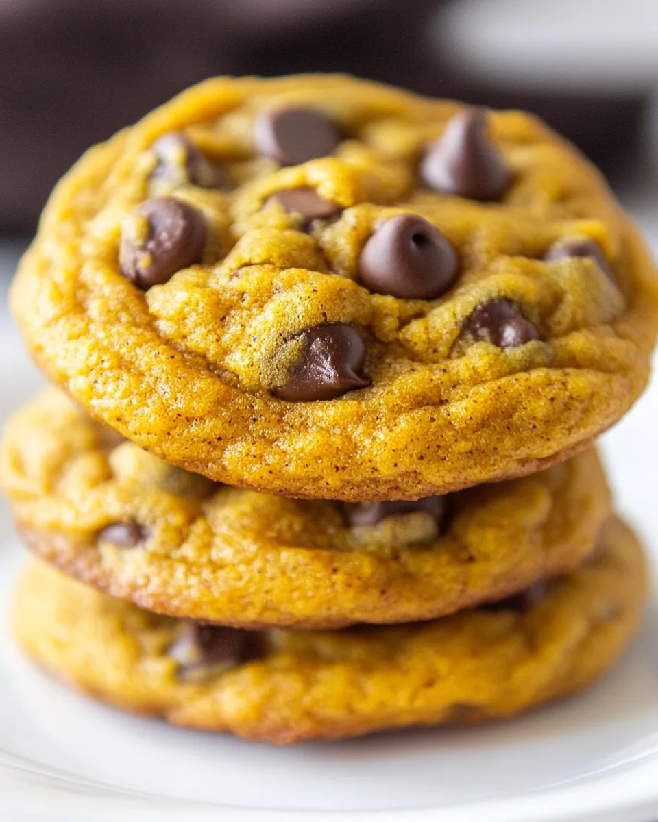 Chocolate Chip Pumpkin Cookies