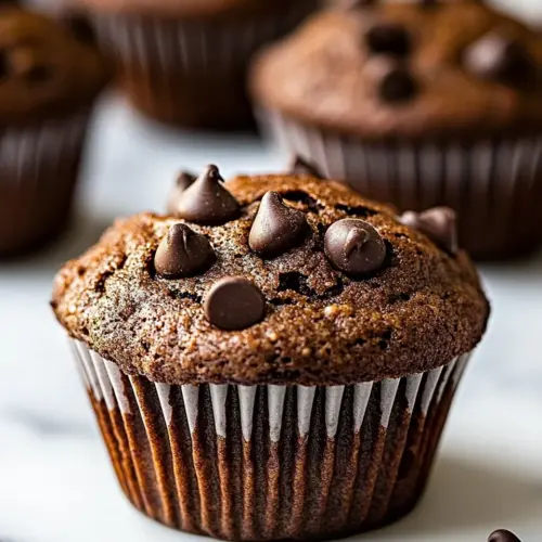 Small Batch Chocolate Chocolate Chip Muffins