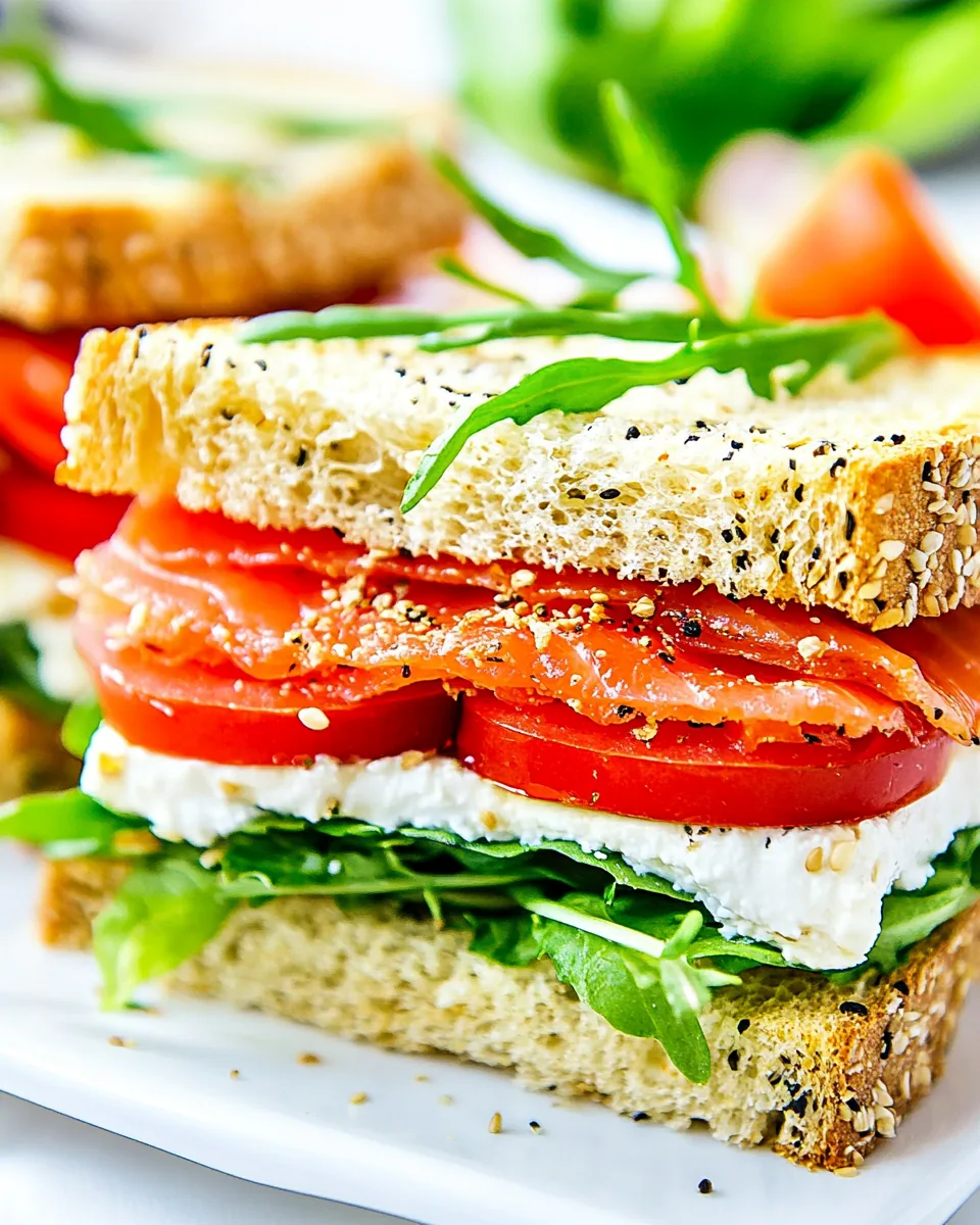 Smoked Salmon Sandwiches