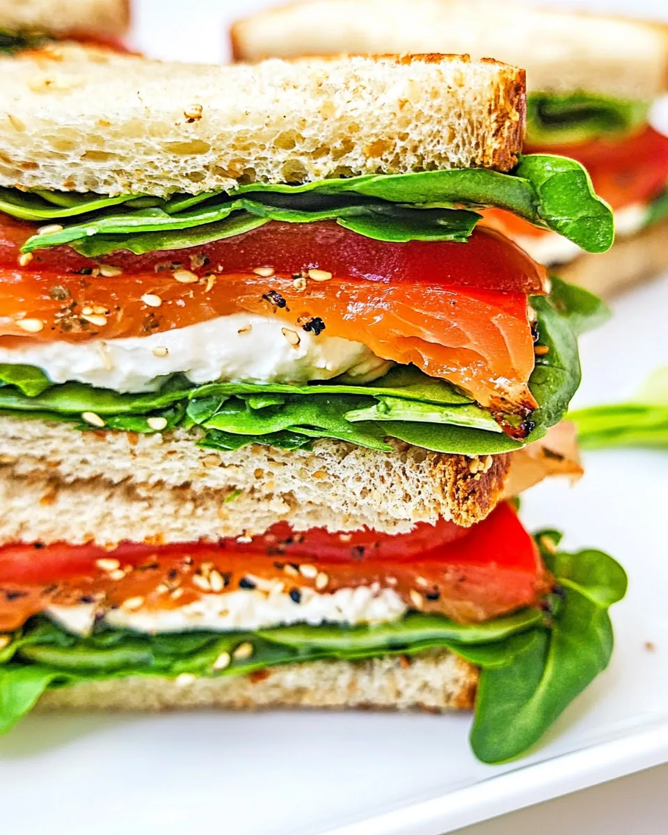 Smoked Salmon Sandwiches