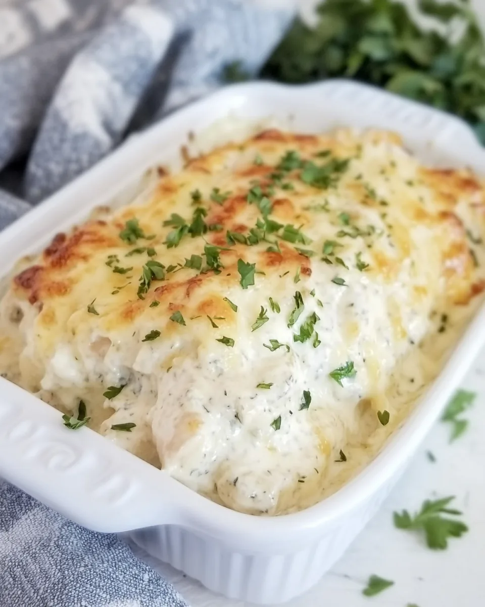 Smothered Cheesy Sour Cream Chicken