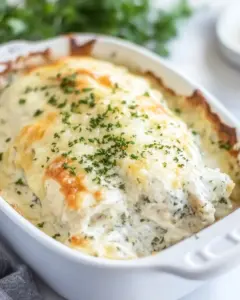 Smothered Cheesy Sour Cream Chicken
