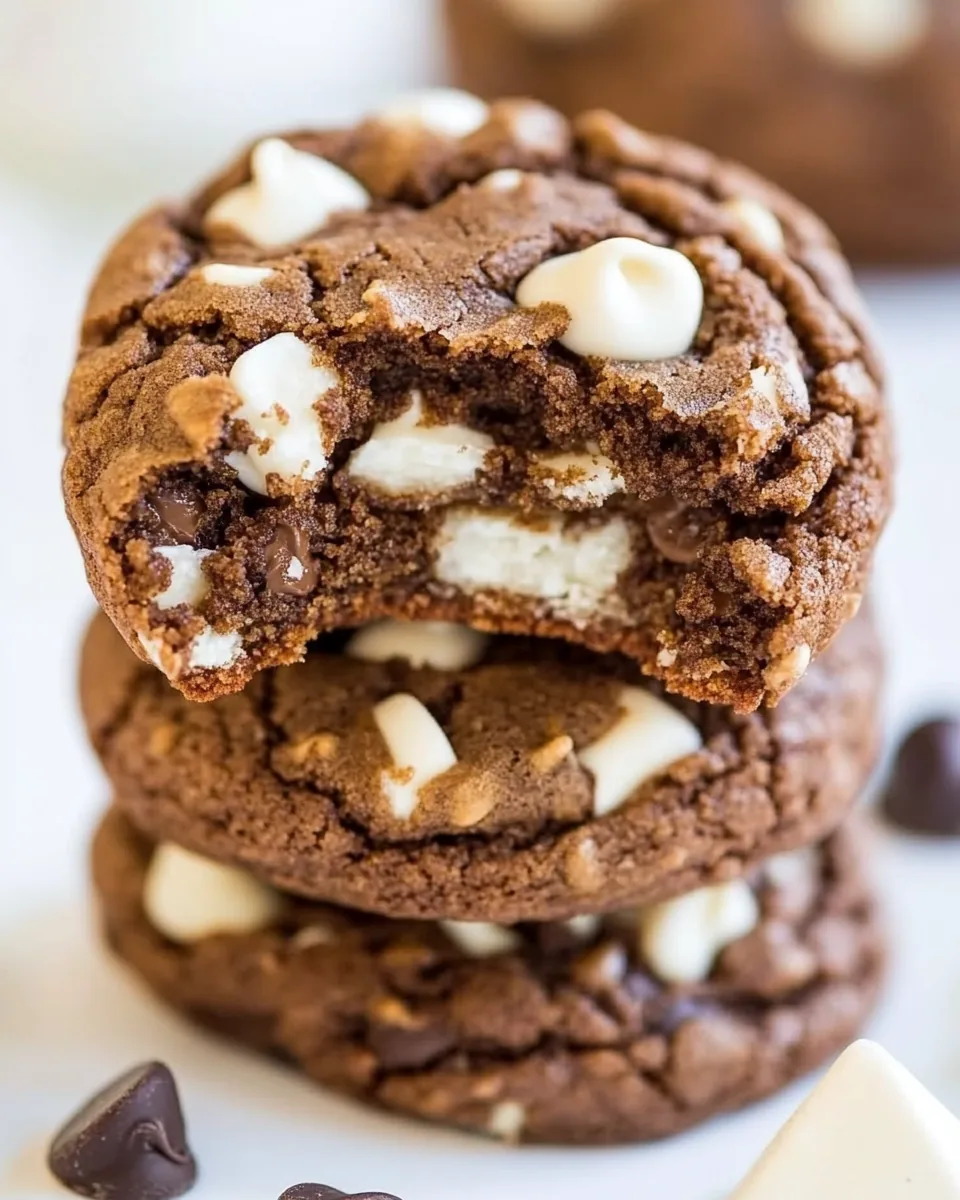 Soft and Chewy Nutella White Chocolate Chip Cookies