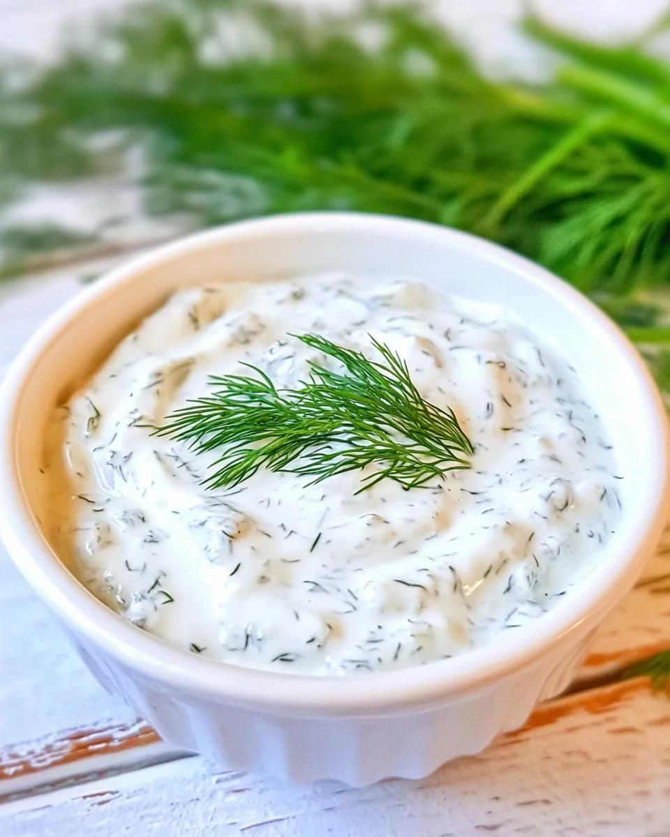 Sour Cream Fresh Dill Dip