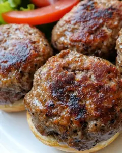 Sous Vide Turkish Slider Burgers
