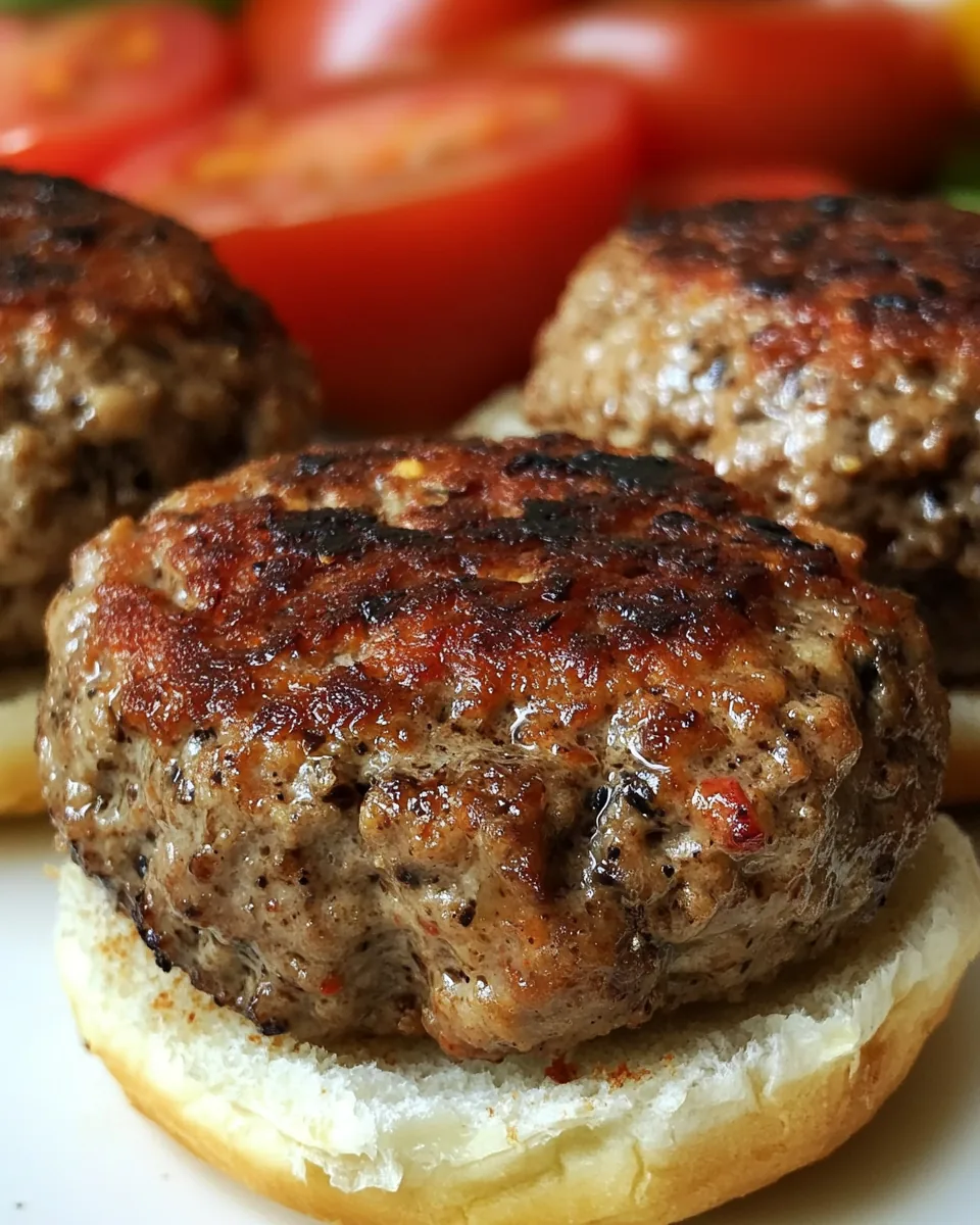 Sous Vide Turkish Slider Burgers