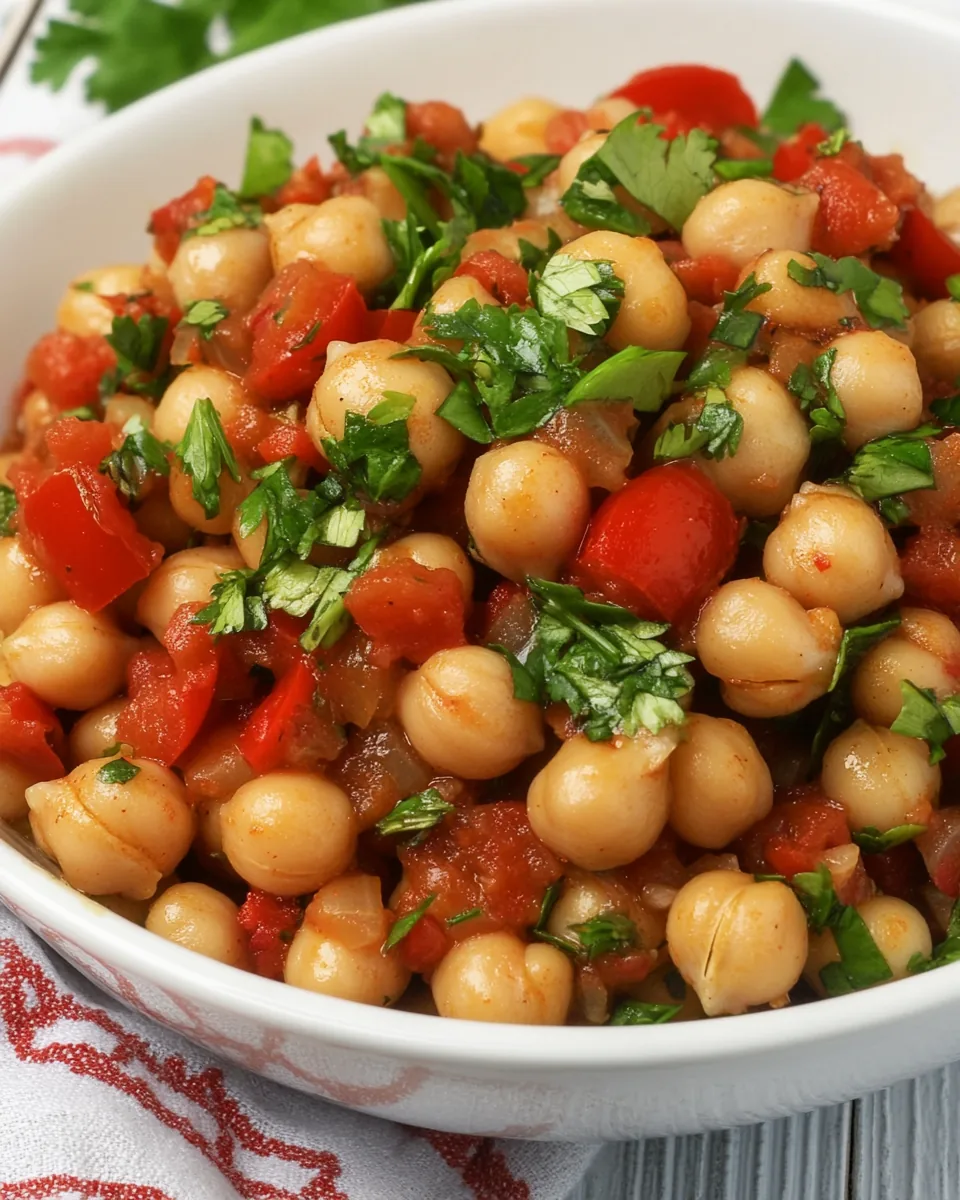 Spicy Mediterranean Chickpeas