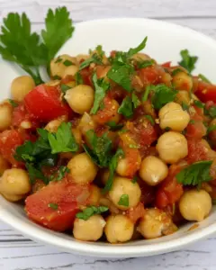 Spicy Mediterranean Chickpeas