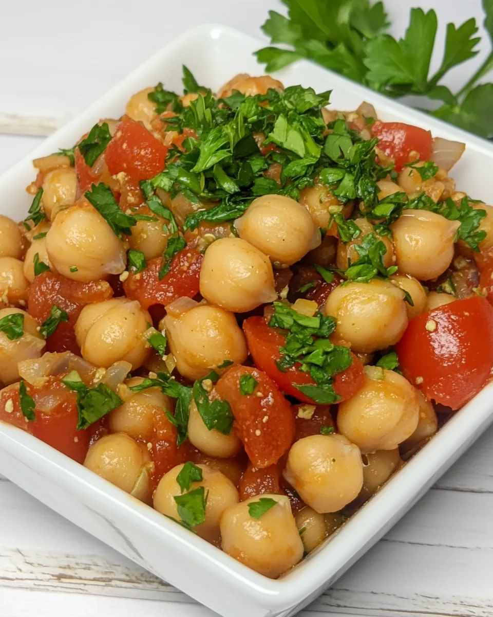 Spicy Mediterranean Chickpeas