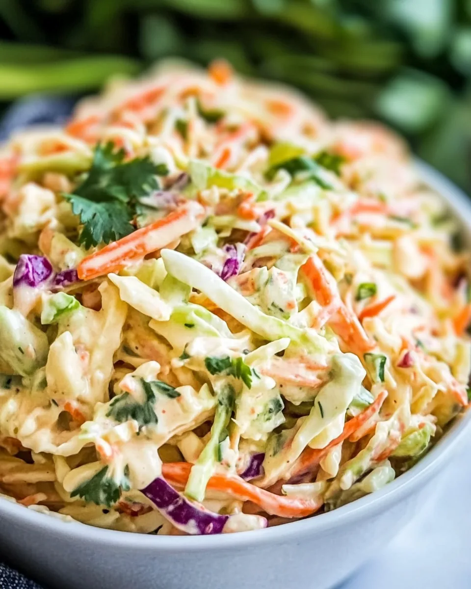 Spicy Sriracha Asian Coleslaw