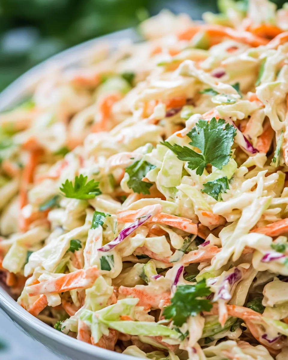 Spicy Sriracha Asian Coleslaw
