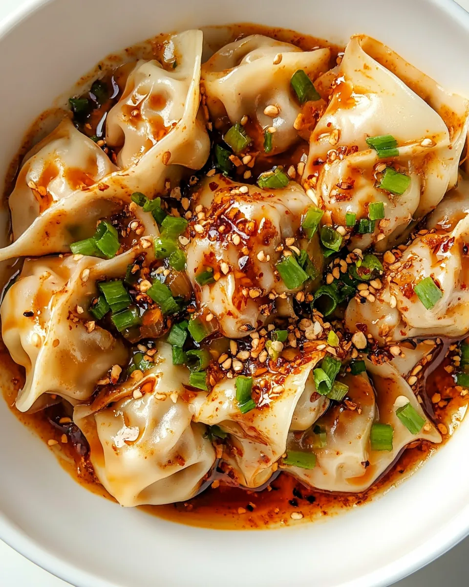 Spicy Wontons In Chili Oil