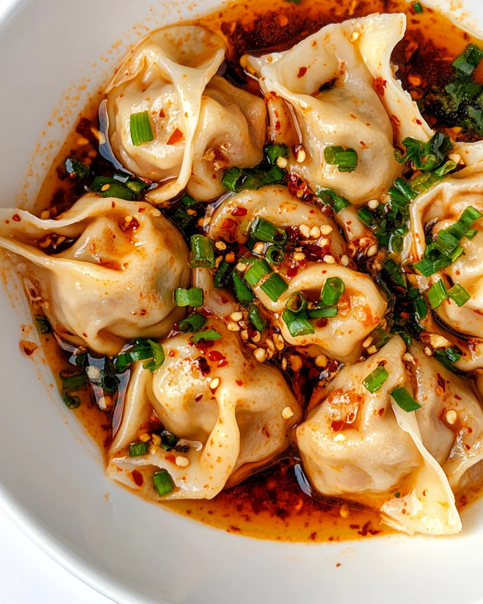 Spicy Wontons In Chili Oil