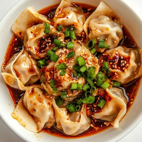 Spicy Wontons In Chili Oil