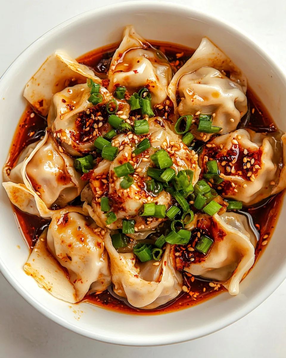 Spicy Wontons In Chili Oil