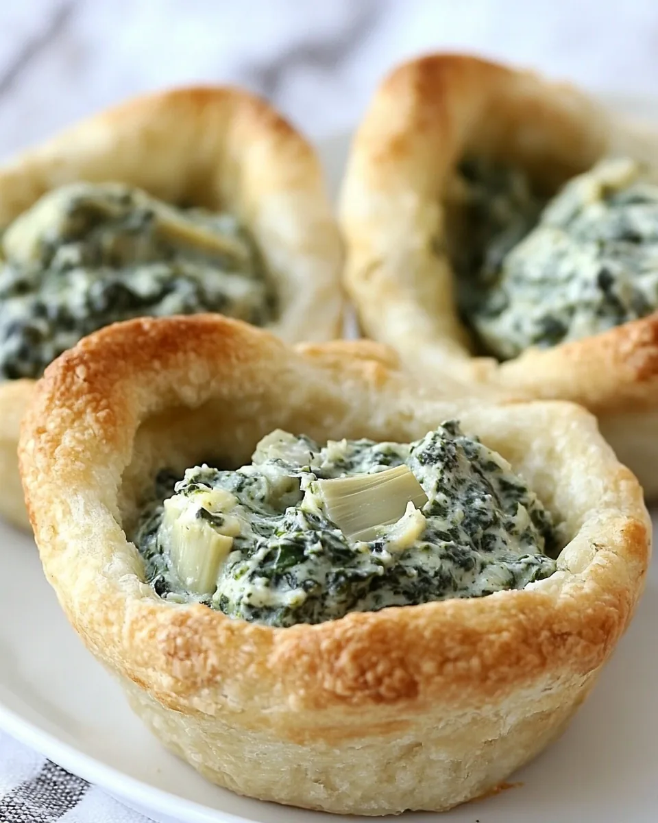 Spinach Artichoke Dip Cups