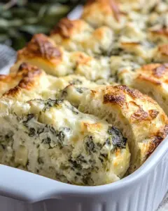 Spinach Artichoke Dip Pull Apart Bread