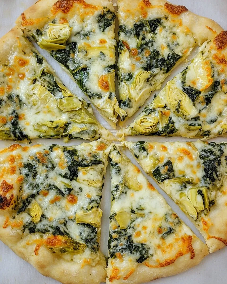 Spinach Artichoke Pizza