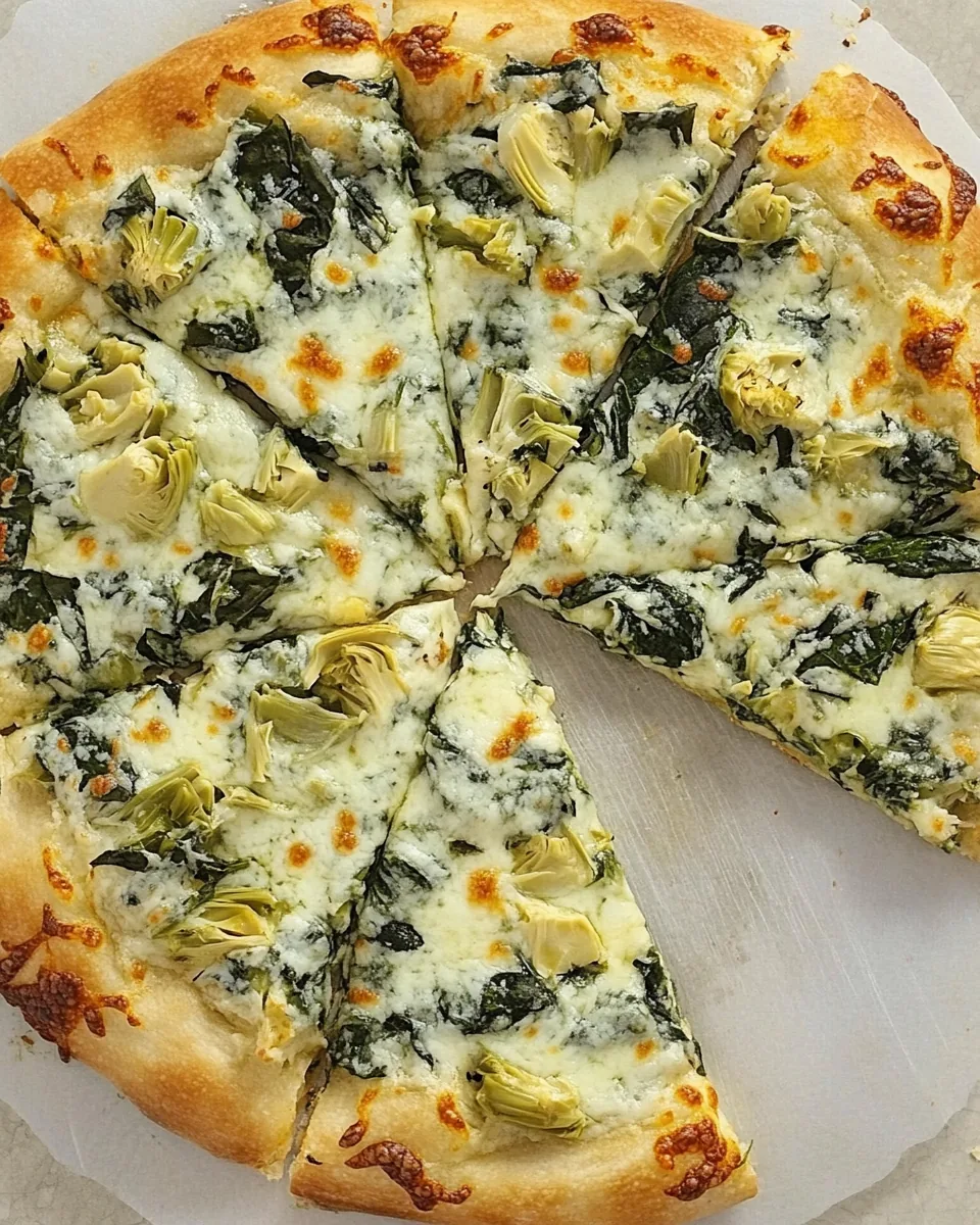 Spinach Artichoke Pizza