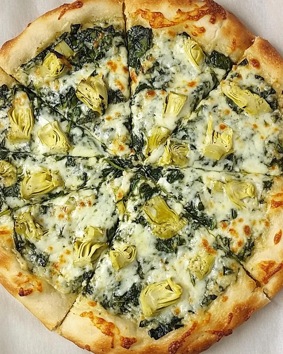 Spinach Artichoke Pizza