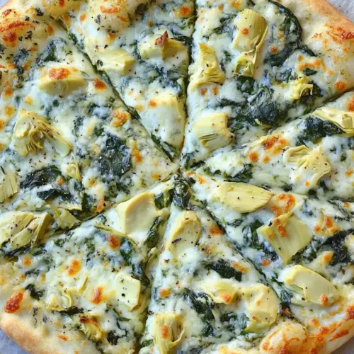 Spinach Artichoke Pizza