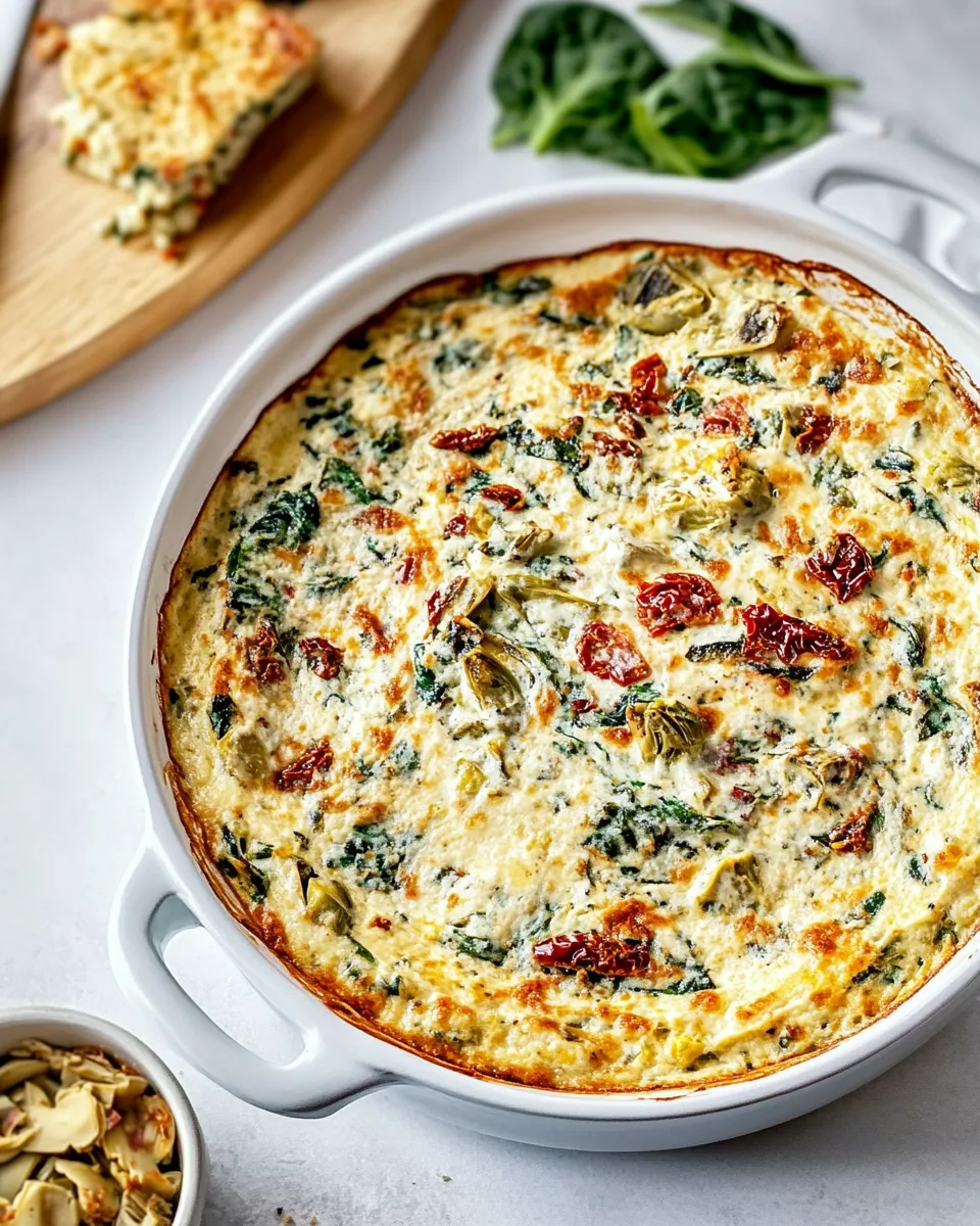 Spinach Artichoke Sun-Dried Tomato Dip