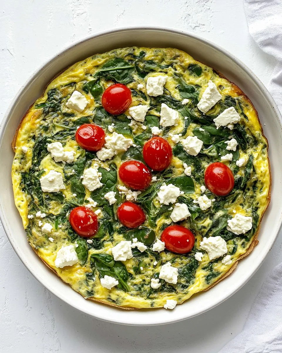 Spinach Feta Frittata