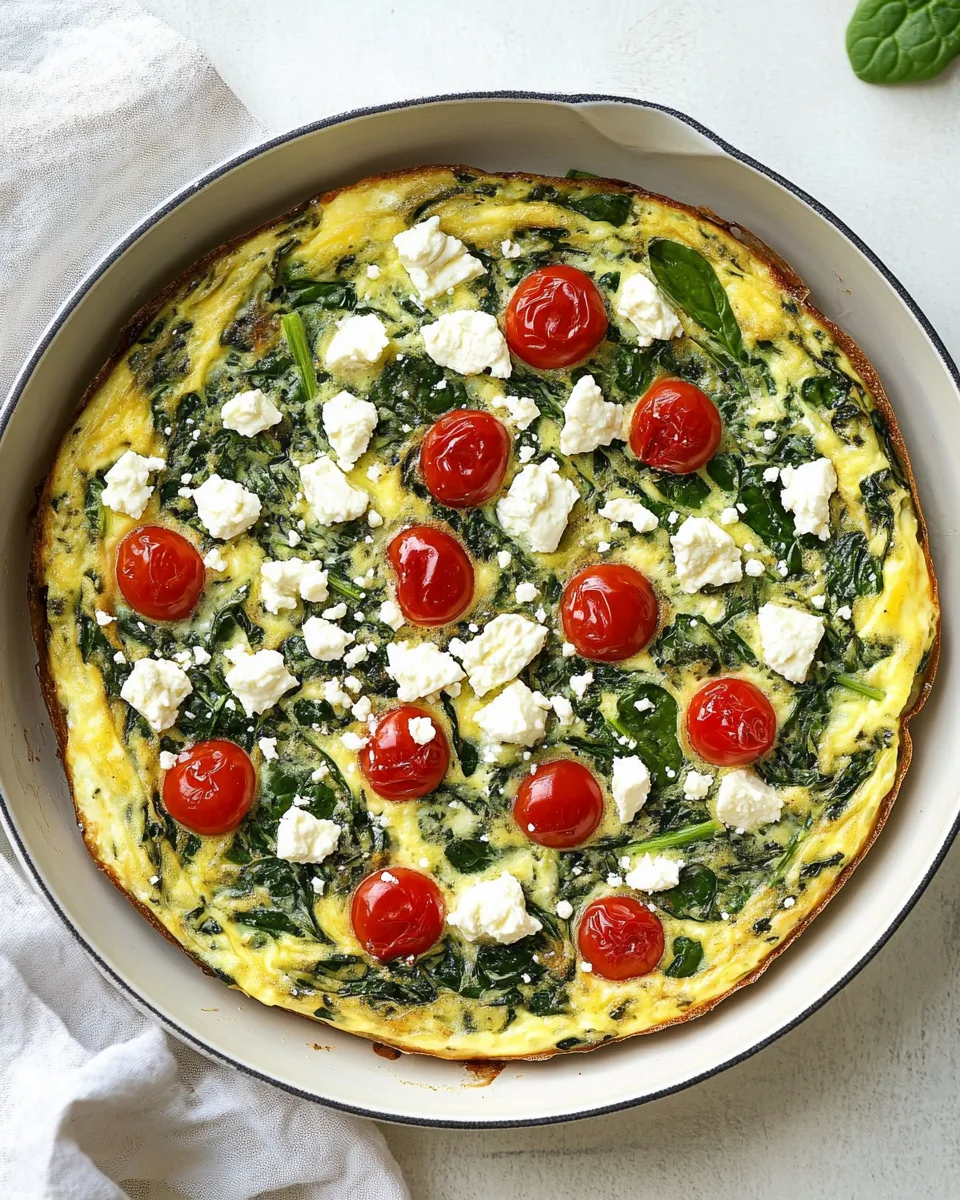 Spinach Feta Frittata