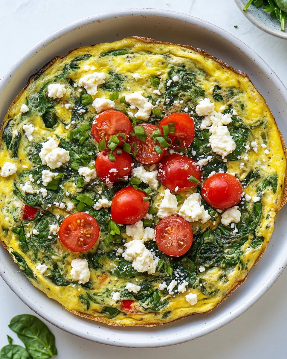 Spinach Feta Frittata