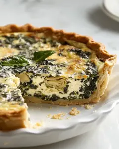 Spinach Artichoke Quiche