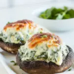 Spinach and Havarti Stuffed Portobello Mushrooms