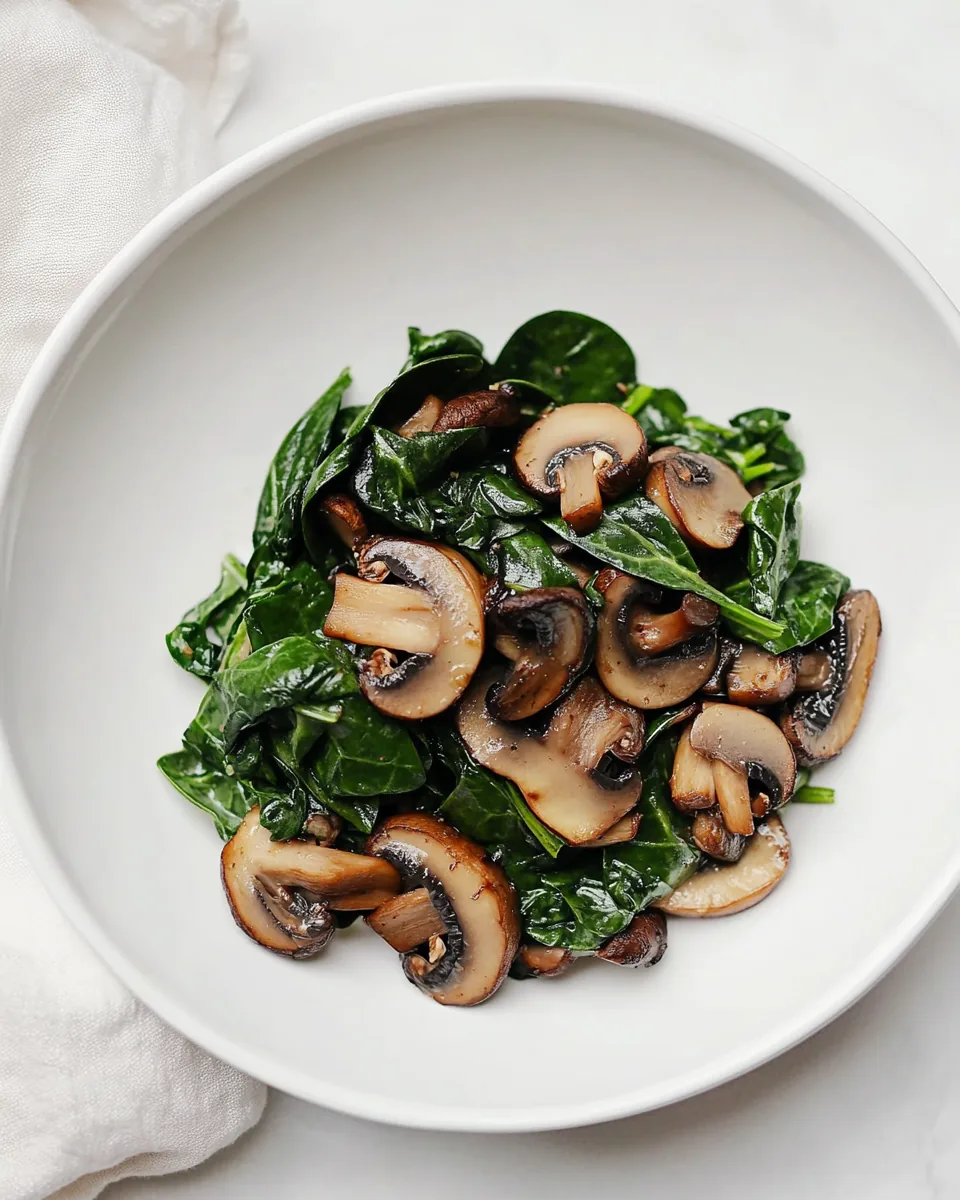 Spinach and Mushroom Recipe