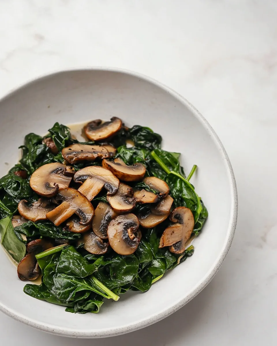Spinach and Mushroom Recipe