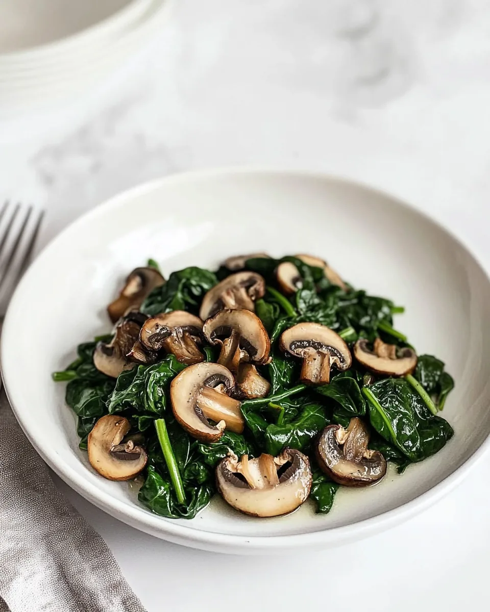 Spinach and Mushroom Recipe