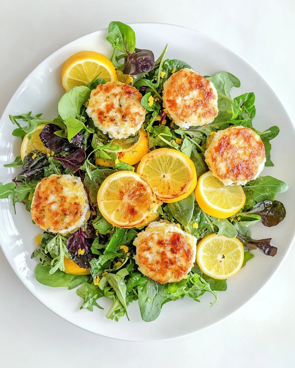 Spring Greens with Candied Meyer Lemons and Spicy Fried Goat Cheese